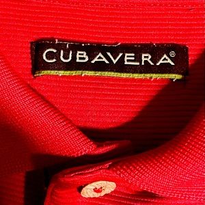 Cubavera Polo Shirt Men’s Medium Red Short Sleeve ~ Golf